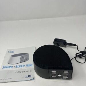ASTI Sound + Sleep Mini ASM1014, Multi Noise Adaptive Sound Machine, Black